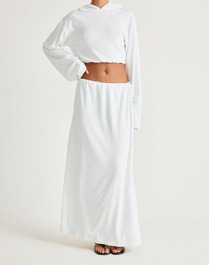 Odette Maxi Skirt (Off White)