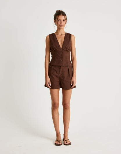 Nautical Top (Chocolate)