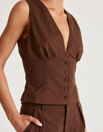 Nautical Top (Chocolate)