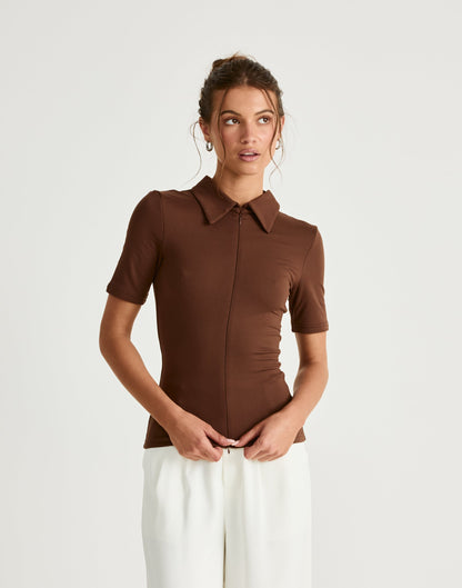 Priscilla Top (Chocolate)