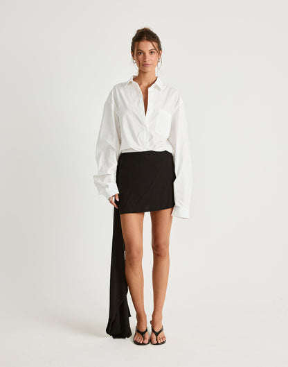 Evelyn Mini Skirt (Black)