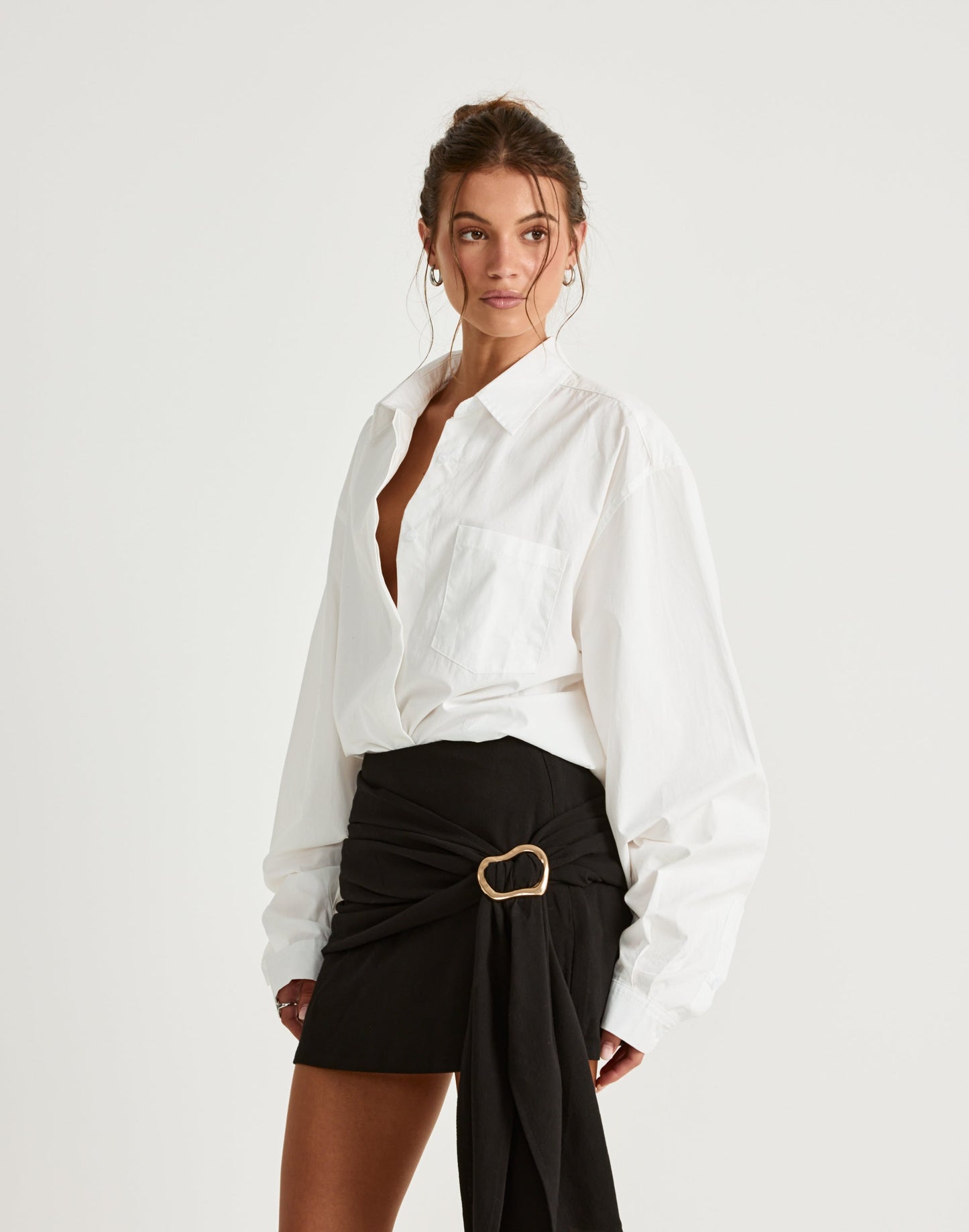 Evelyn Mini Skirt (Black)