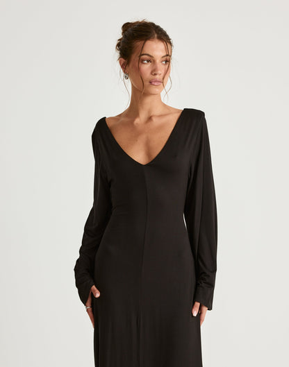 Harlow Maxi Dress (Black)