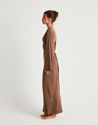 Harlow Maxi Dress (Oak)