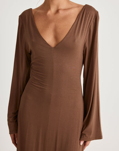 Harlow Maxi Dress (Oak)