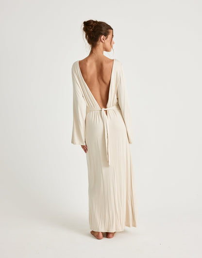 Harlow Maxi Dress (Iced Coffee)