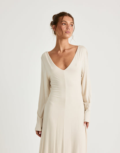 Harlow Maxi Dress (Iced Coffee)