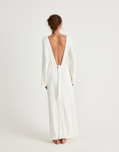 Harlow Maxi Dress (Off White)