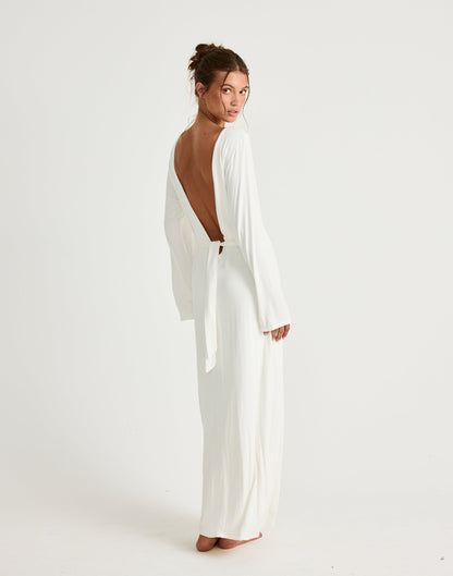 Harlow Maxi Dress (Off White)