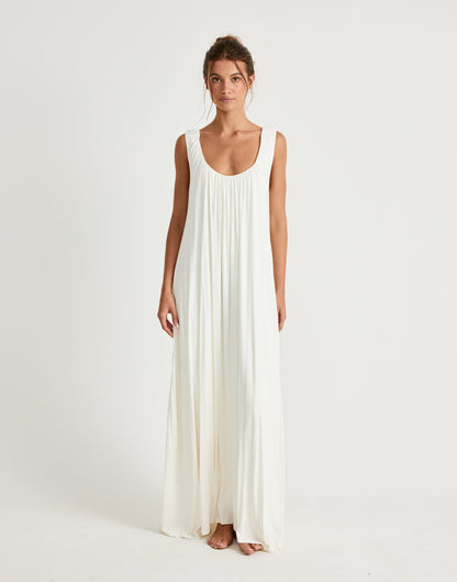 Selena Maxi Dress (Off White)