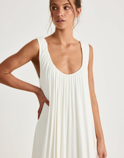 Selena Maxi Dress (Off White)