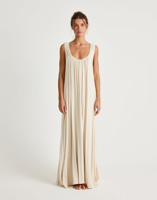 Selena Maxi Dress (Iced Coffee)