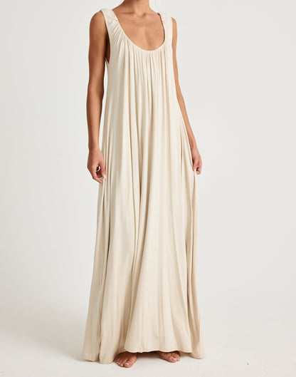 Selena Maxi Dress (Iced Coffee)