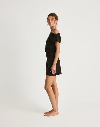 Adelaide Mini Dress (Black)
