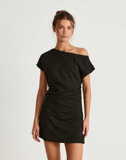 Adelaide Mini Dress (Black)