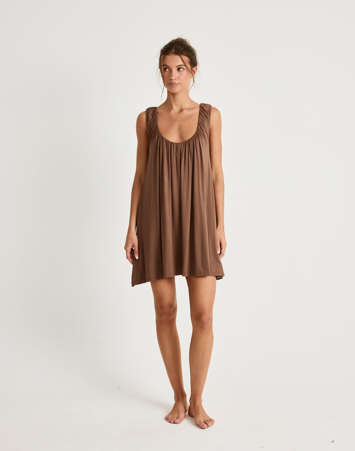 Selena Mini Dress (Oak)