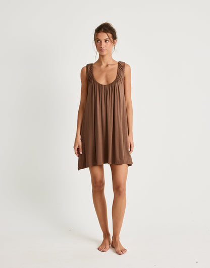 Selena Mini Dress (Oak)