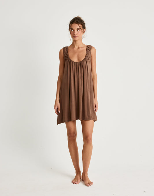 Selena Mini Dress (Oak)