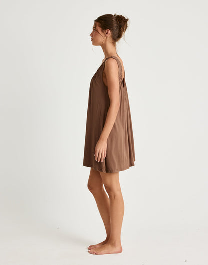 Selena Mini Dress (Oak)