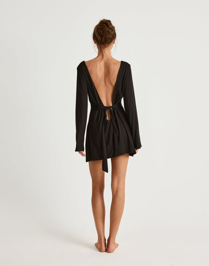 Harlow Mini Dress (Black)