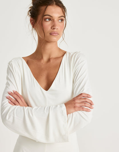 Harlow Mini Dress (Off White)