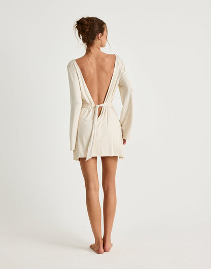 Harlow Mini Dress (Iced Coffee)