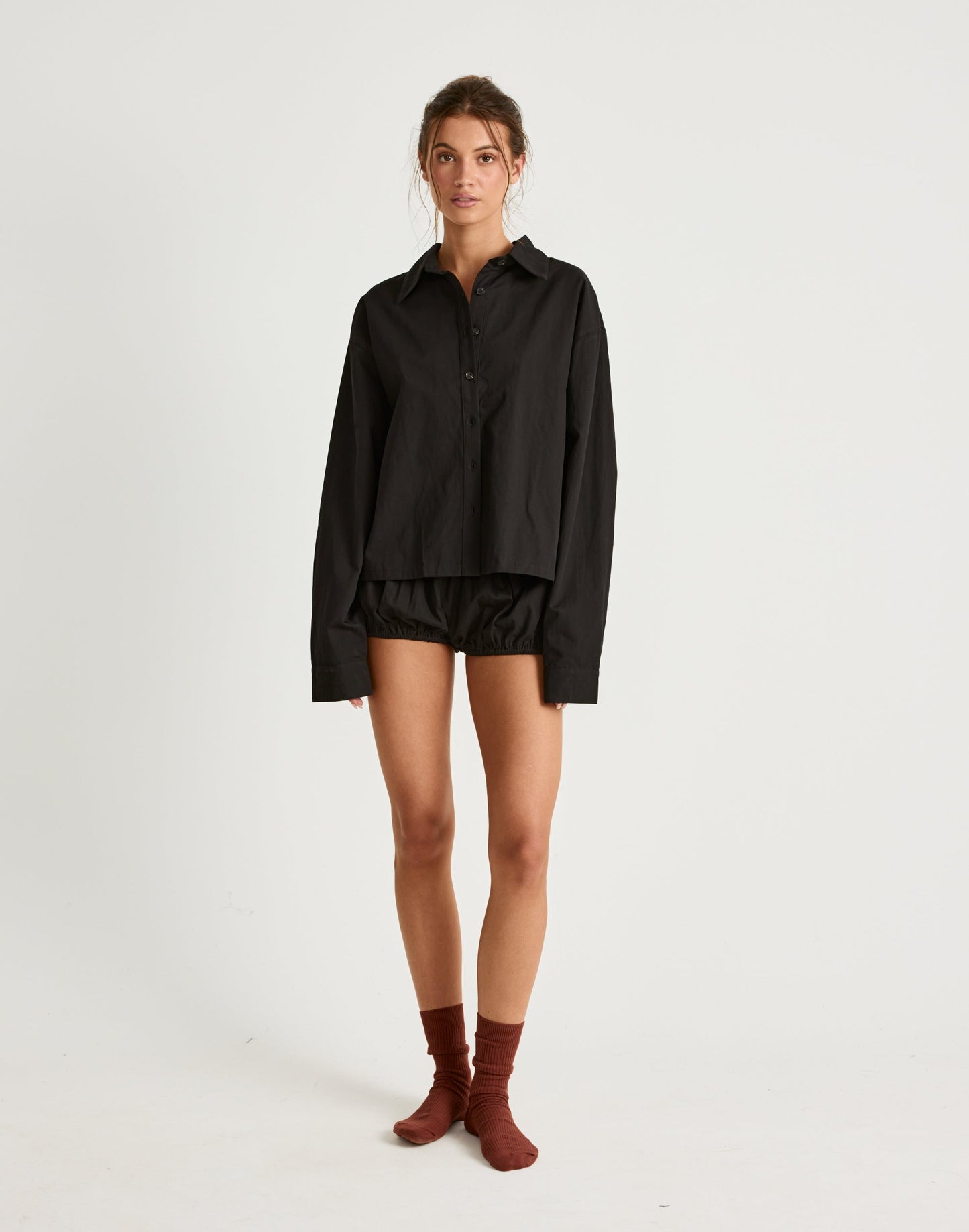 Marly Long Sleeve Shirt (Black)