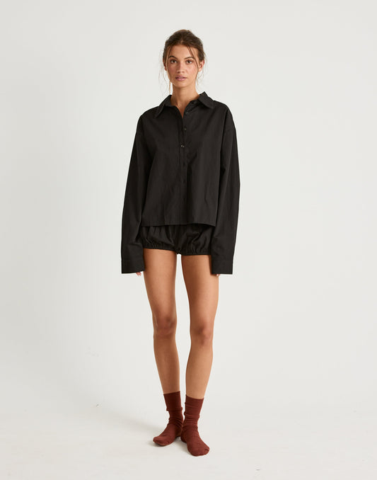 Marly Long Sleeve Shirt (Black)