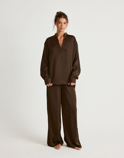 Arianne Shirt (Chocolate)