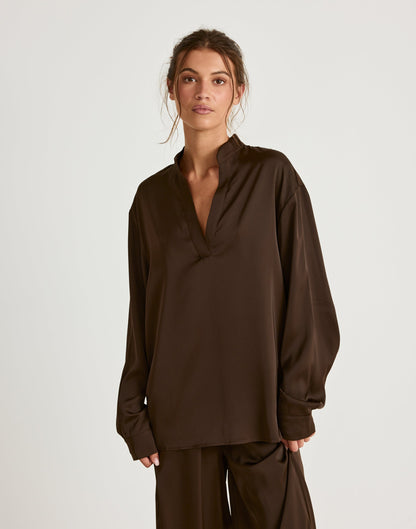Arianne Shirt (Chocolate)