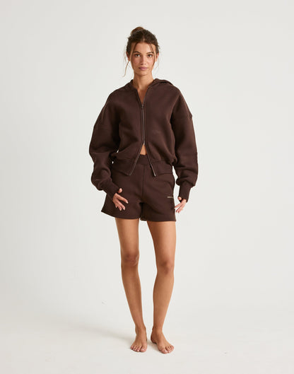 Elija Zip Hoodie (Chocolate)