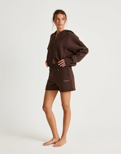 River Sweat Shorts (Chocolate)