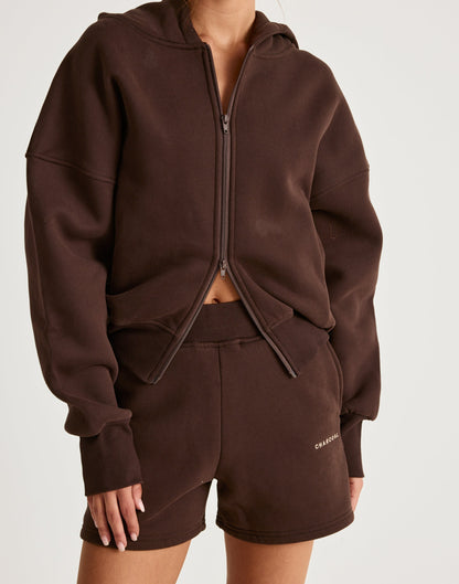 River Sweat Shorts (Chocolate)