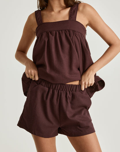 Sutton Shorts (Dark Mahogany)