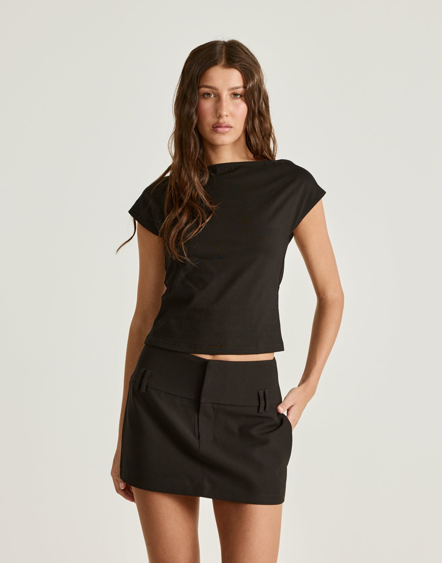 Dillon Mini Skirt (Black)
