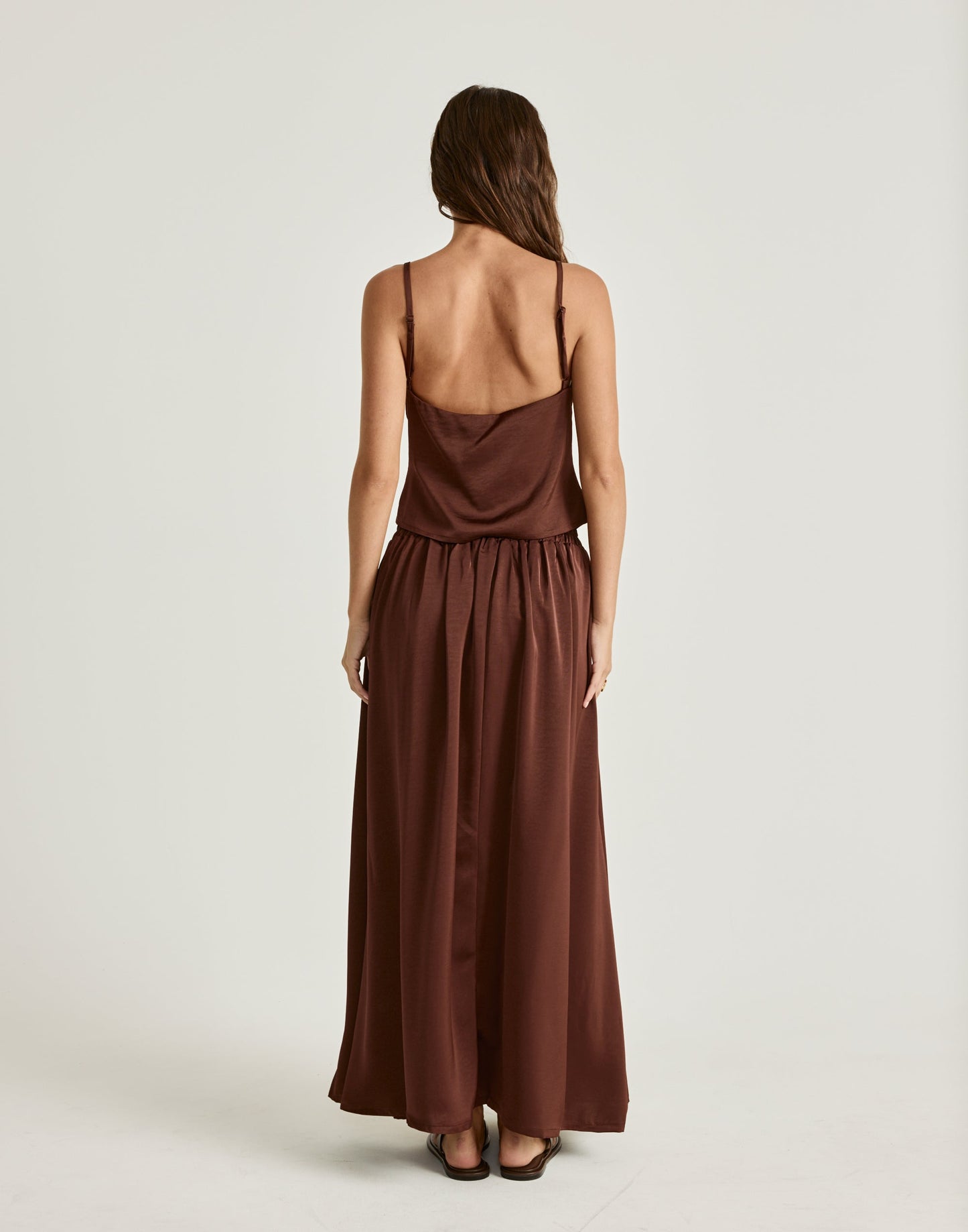 Enzo Maxi Skirt (Chocolate)
