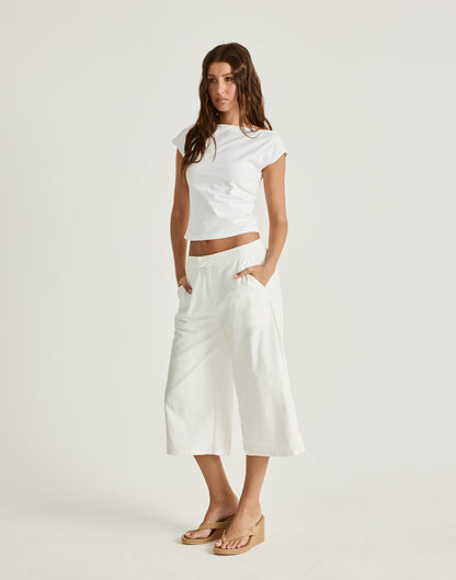 Katia Midi Pants (White)