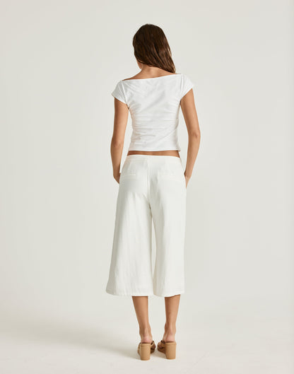 Katia Midi Pants (White)