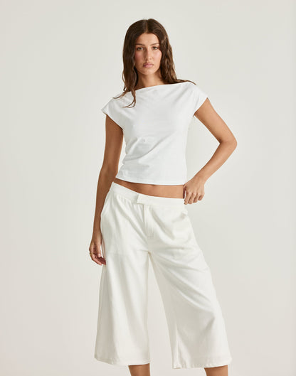 Katia Midi Pants (White)