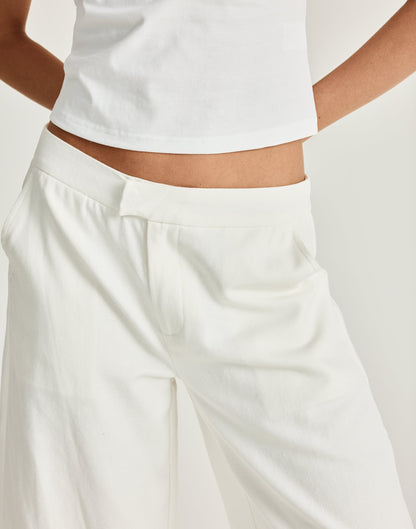 Katia Midi Pants (White)