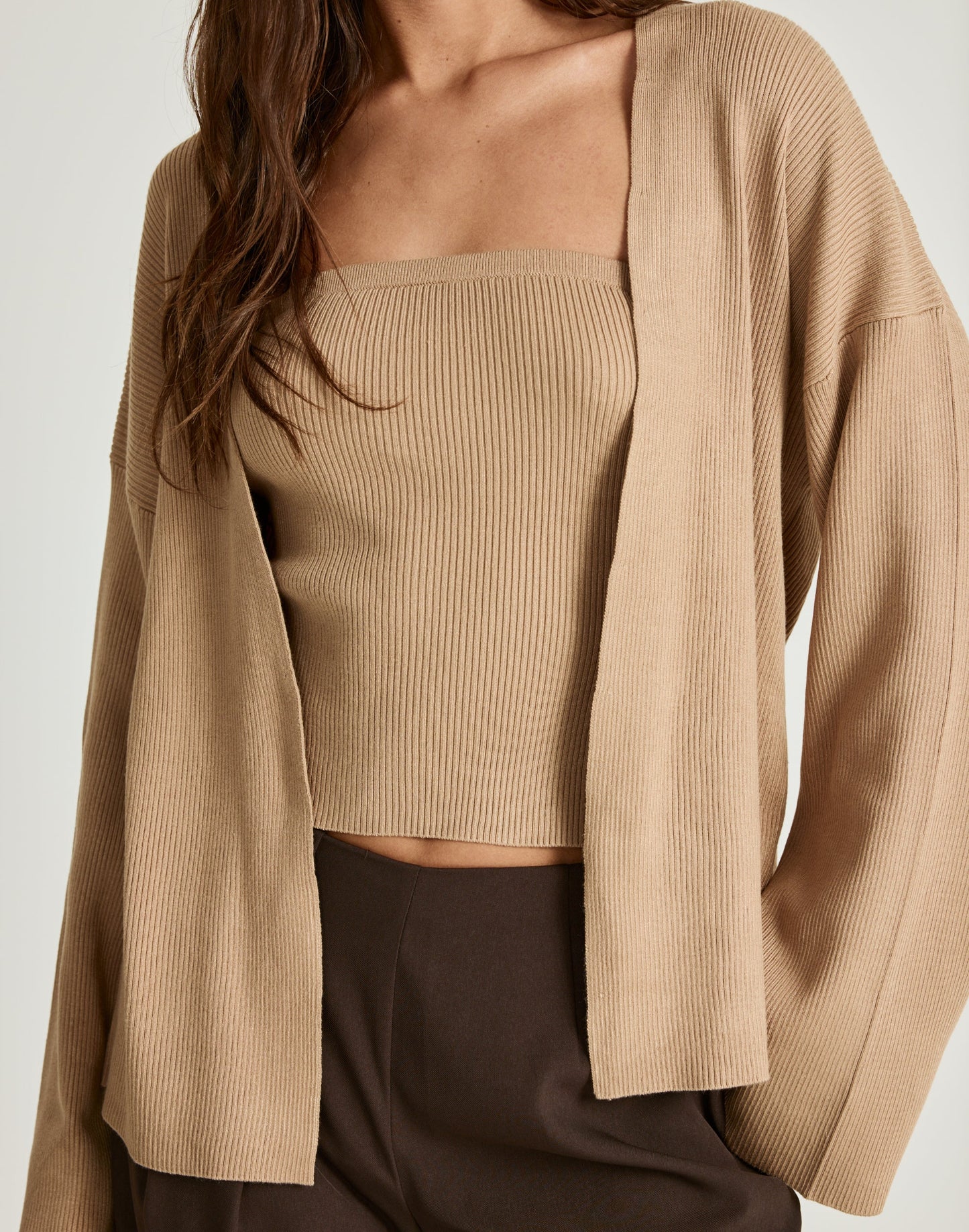 Monet Cardigan (Dark Sand)