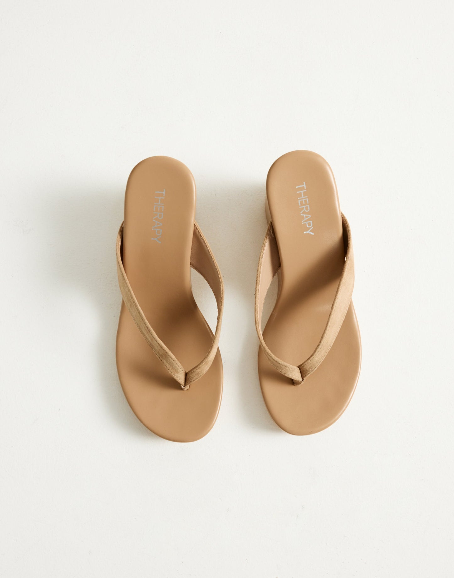 Ren Wedges (Cashew Microsuede) - By Therapy