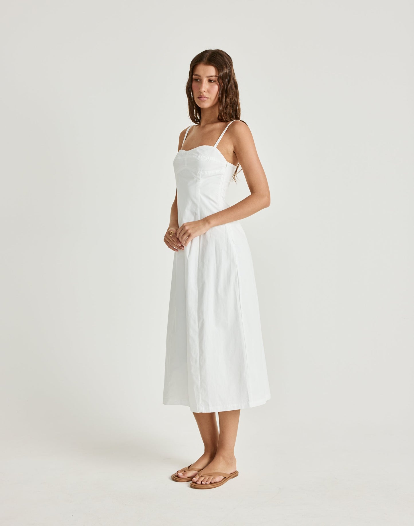 Duran Midi Dress (White)