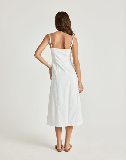 Duran Midi Dress (White)