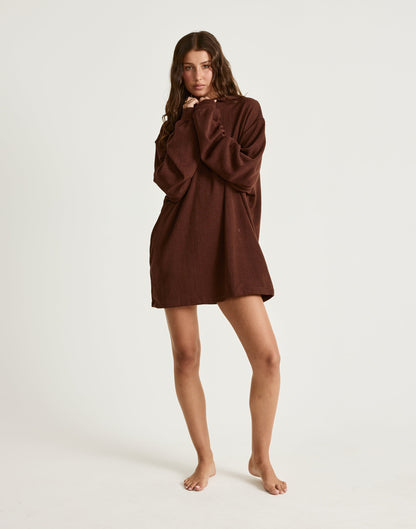 Skylar Mini Dress (Cocoa)