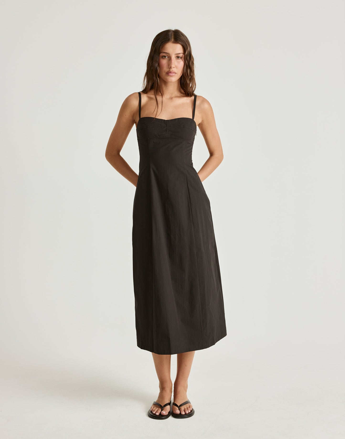 Duran Midi Dress (Black)