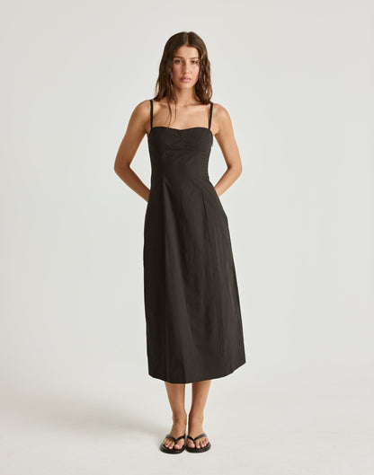 Duran Midi Dress (Black)
