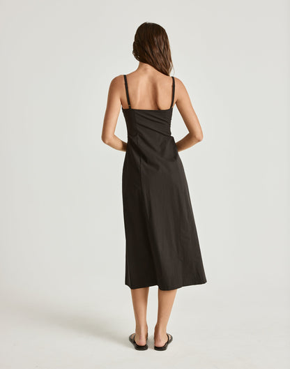 Duran Midi Dress (Black)