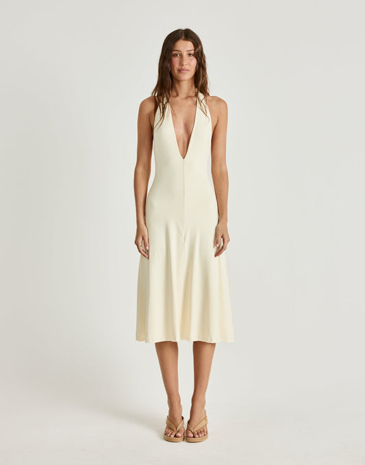 Sable Midi Dress (Butter)