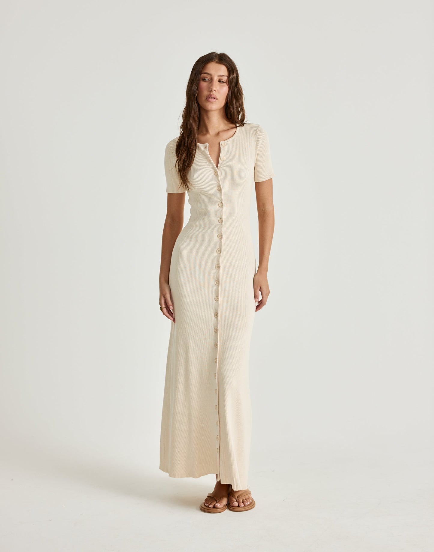 Enya Maxi Dress (Vanilla)